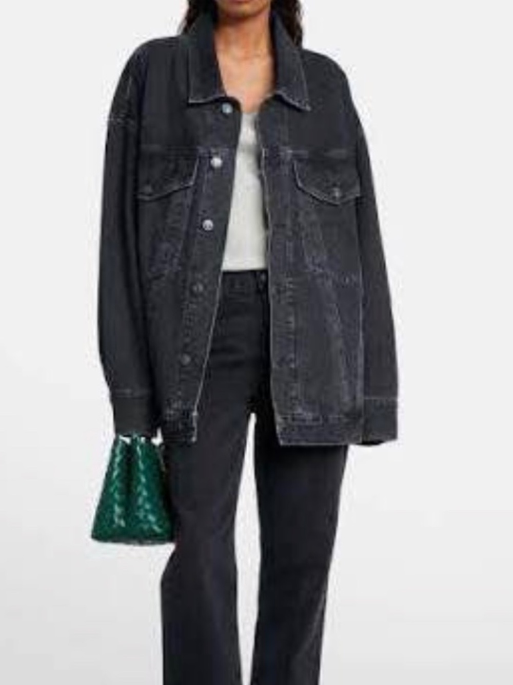 AGOLDE Wayne Oversized Denim Jacket - Spider Wash - XS